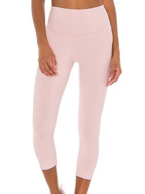 Alo Yoga High Waist Airbrush Capri Legging Pink Mauve Size Small